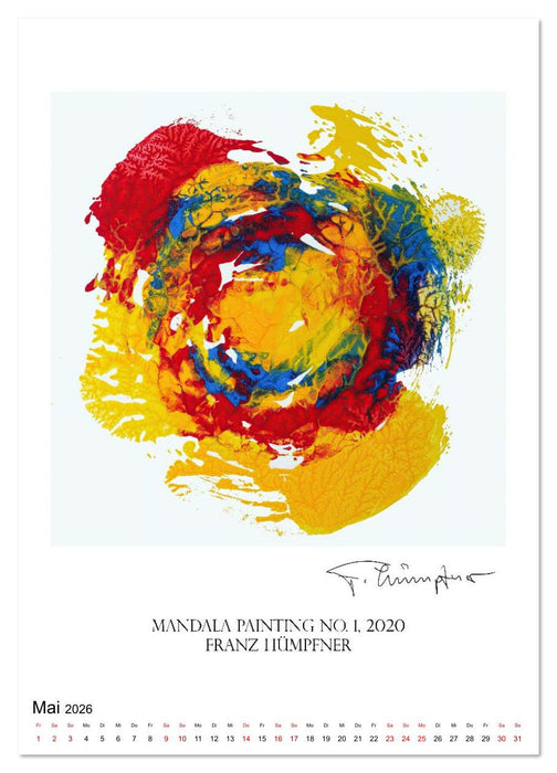 Mandala Artworks - Kunstkalender von Franz Huempfner (CALVENDO Wandkalender 2026)