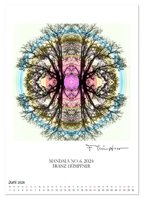 Mandala Artworks - Kunstkalender von Franz Huempfner (CALVENDO Wandkalender 2026)