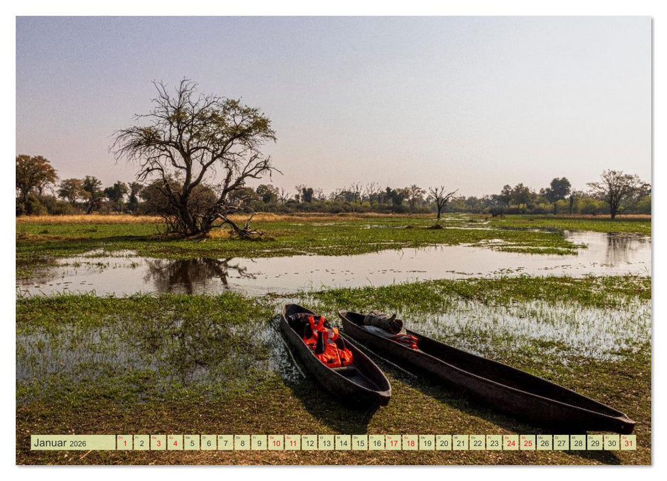 Das Okavango-Delta - Naturwunder im Herzen Afrikas (CALVENDO Premium Wandkalender 2026)
