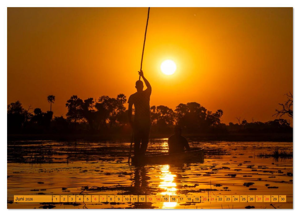 Das Okavango-Delta - Naturwunder im Herzen Afrikas (CALVENDO Premium Wandkalender 2026)