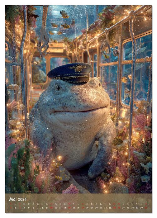 UNTERWASSER läuft der Laden - lustige Meerestiere im Alltag (CALVENDO Wandkalender 2026)