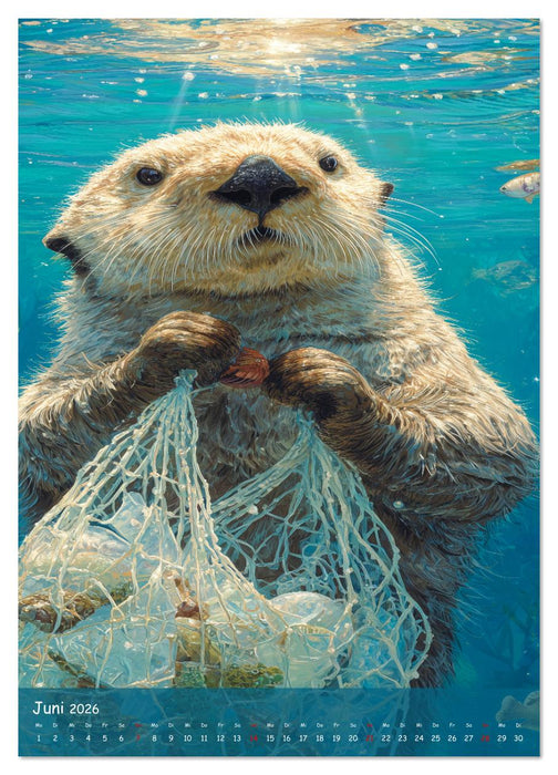 UNTERWASSER läuft der Laden - lustige Meerestiere im Alltag (CALVENDO Wandkalender 2026)