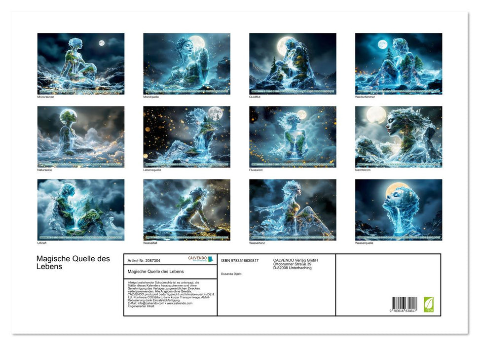 Magische Quelle des Lebens (CALVENDO Wandkalender 2026)