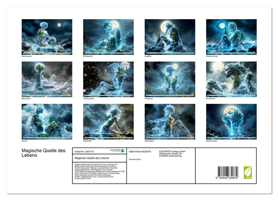 Magische Quelle des Lebens (CALVENDO Premium Wandkalender 2026)