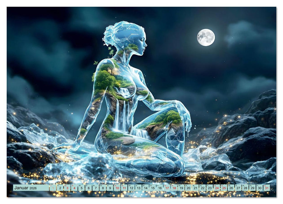 Magische Quelle des Lebens (CALVENDO Premium Wandkalender 2026)