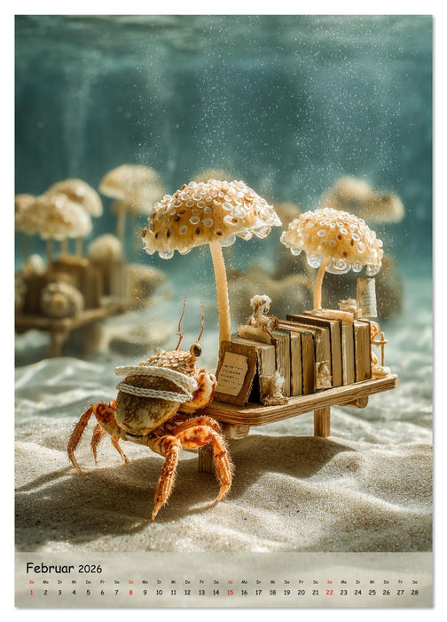 UNTERWASSER läuft der Laden - lustige Meerestiere im Alltag (CALVENDO Premium Wandkalender 2026)