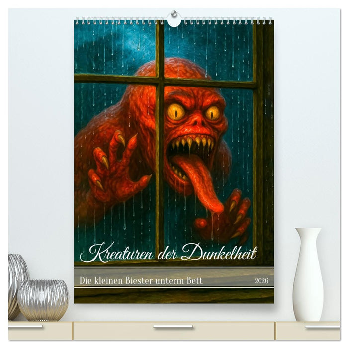 Kreaturen der Dunkelheit - Die kleinen Biester unterm Bett (CALVENDO Premium Wandkalender 2026)