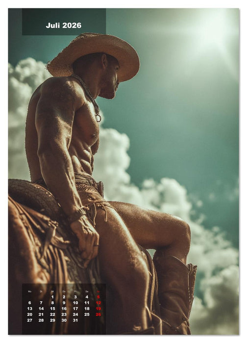 GEILE HENGSTE - Sexy Cowboys mit Ihren Pferden im Männerkalender (CALVENDO Premium Wandkalender 2026)