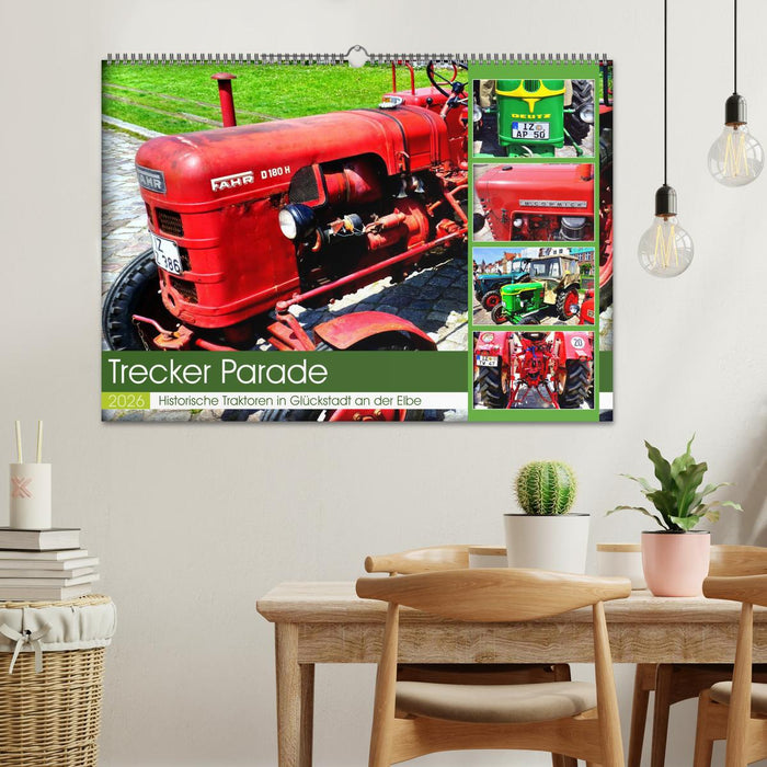 TRECKER PARADE - Historische Traktoren in Glückstadt an der Elbe (CALVENDO Wandkalender 2026)