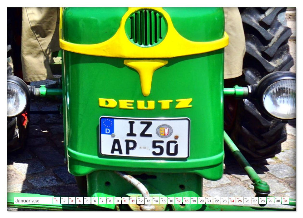 TRECKER PARADE - Historische Traktoren in Glückstadt an der Elbe (CALVENDO Wandkalender 2026)