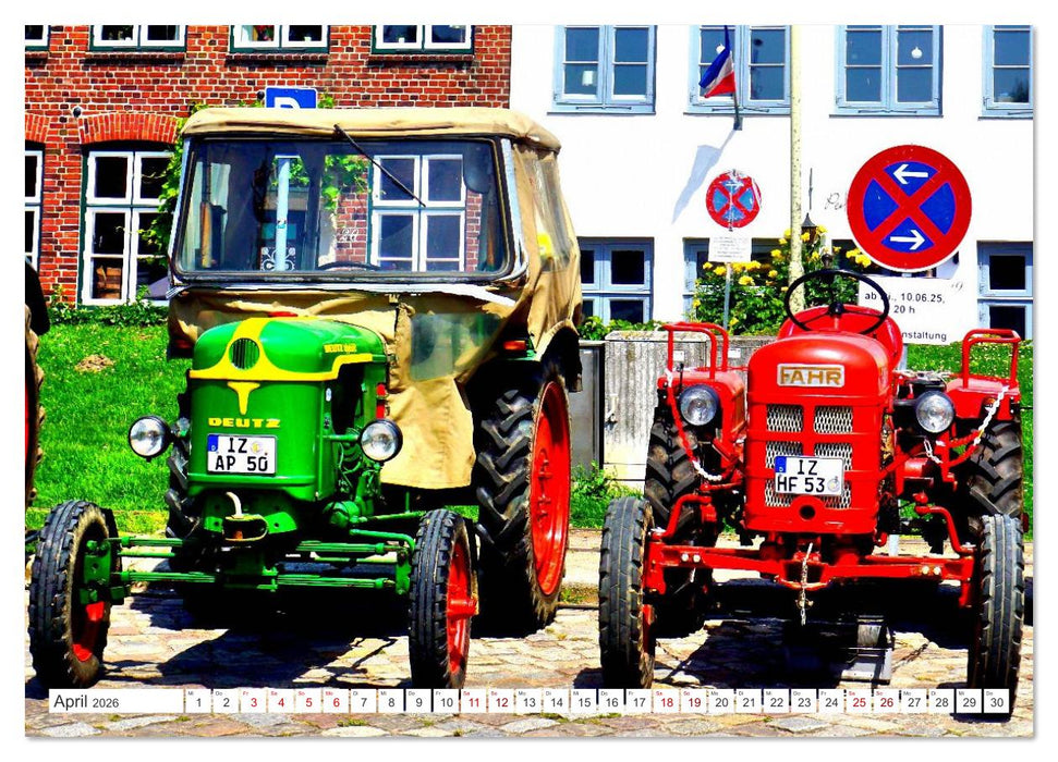 TRECKER PARADE - Historische Traktoren in Glückstadt an der Elbe (CALVENDO Wandkalender 2026)