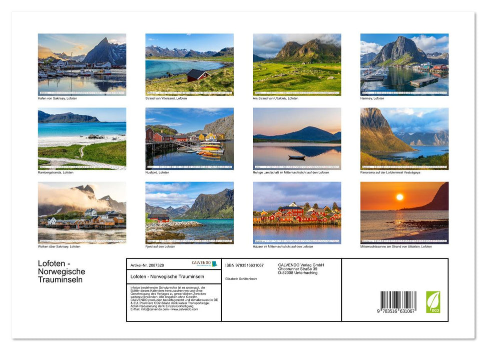 Lofoten - Norwegische Trauminseln (CALVENDO Premium Wandkalender 2026)