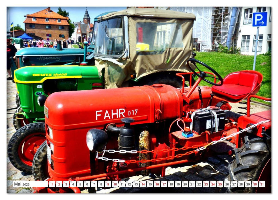 TRECKER PARADE - Historische Traktoren in Glückstadt an der Elbe (CALVENDO Premium Wandkalender 2026)