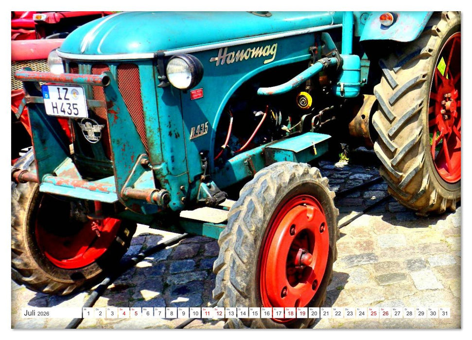 TRECKER PARADE - Historische Traktoren in Glückstadt an der Elbe (CALVENDO Premium Wandkalender 2026)