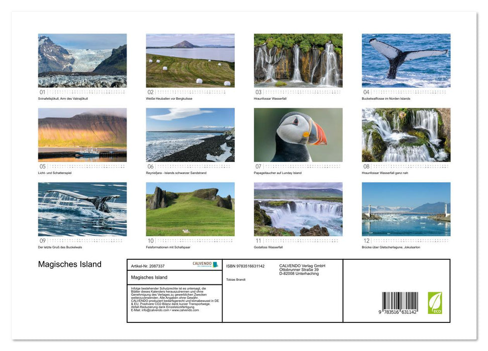 Magisches Island (CALVENDO Premium Wandkalender 2026)