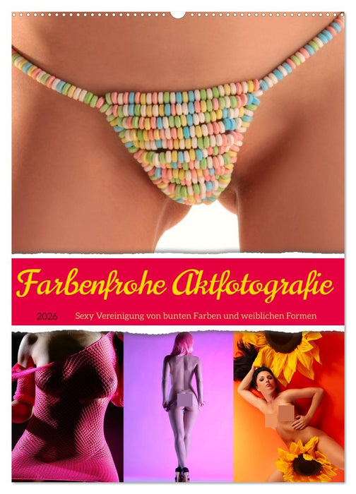 Farbenfrohe Aktfotografie (CALVENDO Wandkalender 2026)