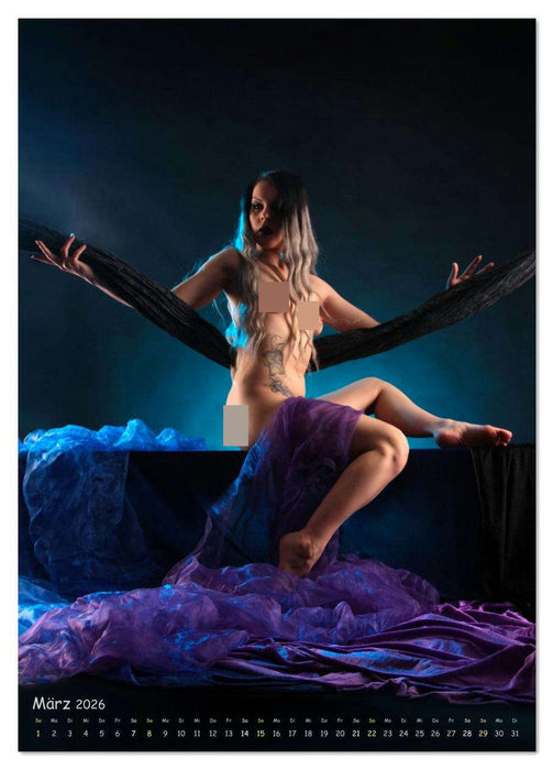 Farbenfrohe Aktfotografie (CALVENDO Wandkalender 2026)