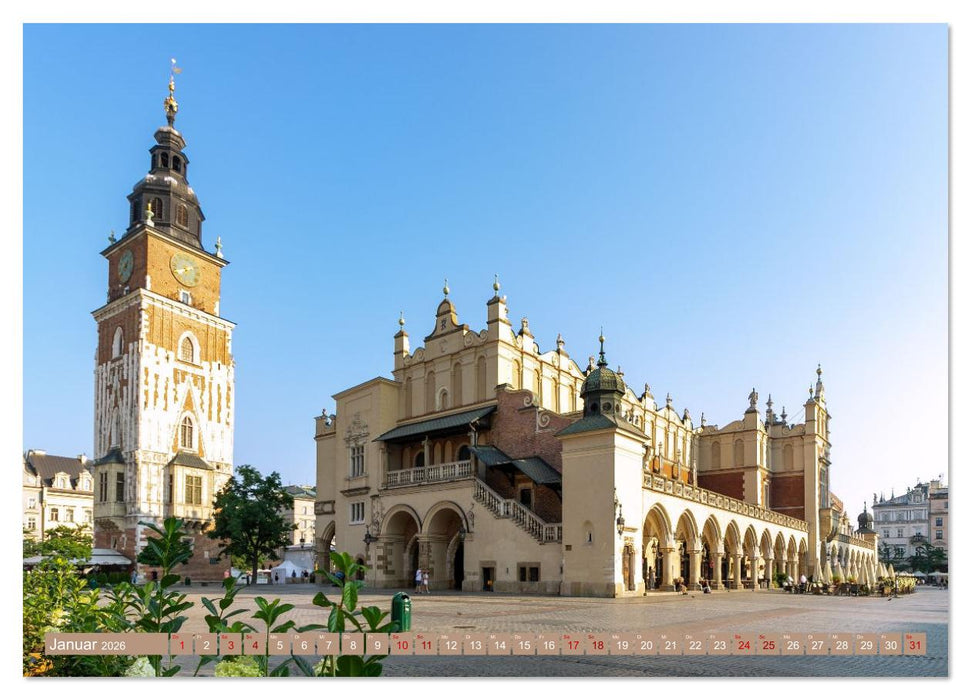 Krakau. Ein Spaziergang durch Polens kulturelles Herz (CALVENDO Wandkalender 2026)