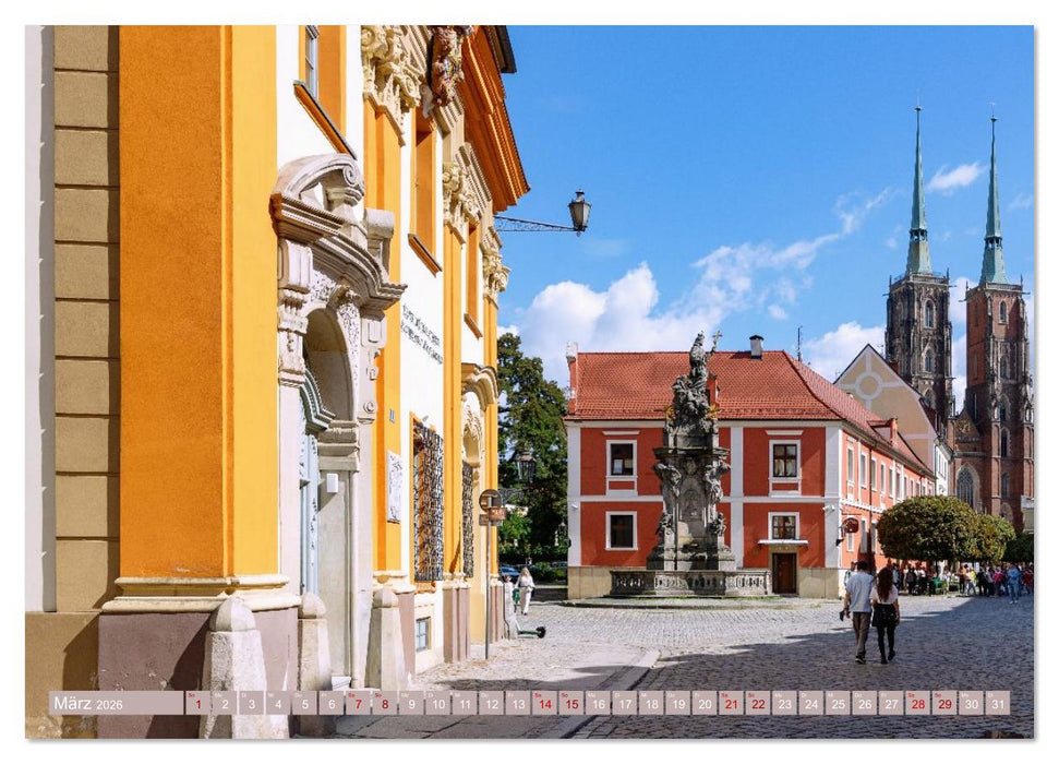 Breslau. Polens architektonisches Juwel an der Oder (CALVENDO Premium Wandkalender 2026)