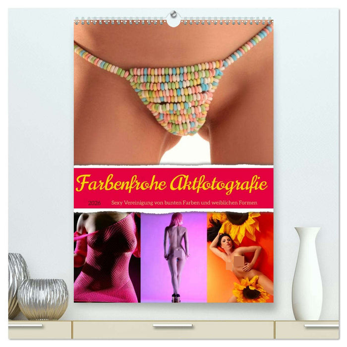 Farbenfrohe Aktfotografie (CALVENDO Premium Wandkalender 2026)
