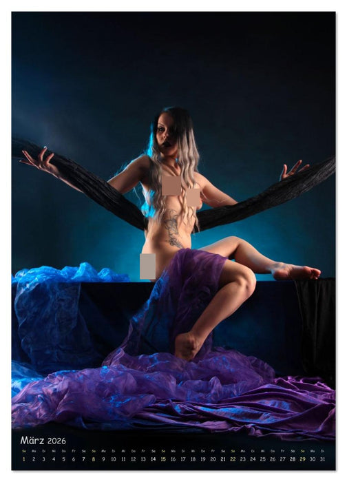 Farbenfrohe Aktfotografie (CALVENDO Premium Wandkalender 2026)