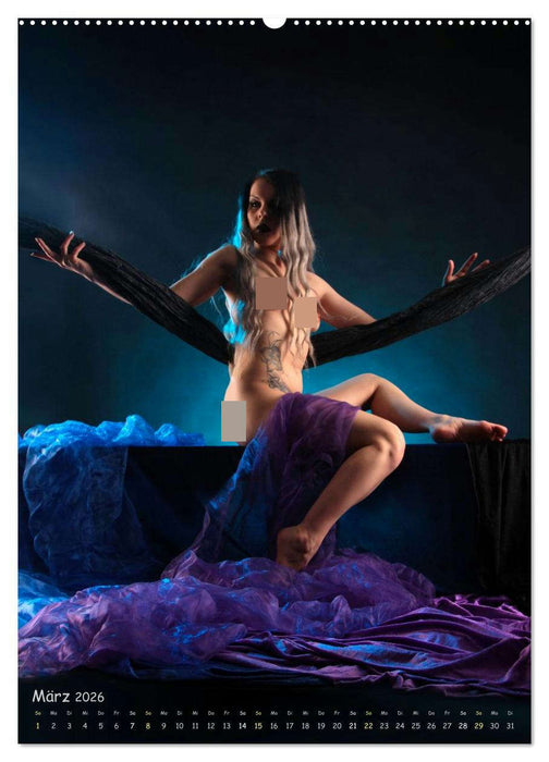 Farbenfrohe Aktfotografie (CALVENDO Premium Wandkalender 2026)
