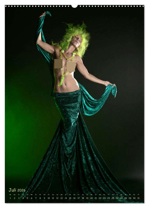 Farbenfrohe Aktfotografie (CALVENDO Premium Wandkalender 2026)