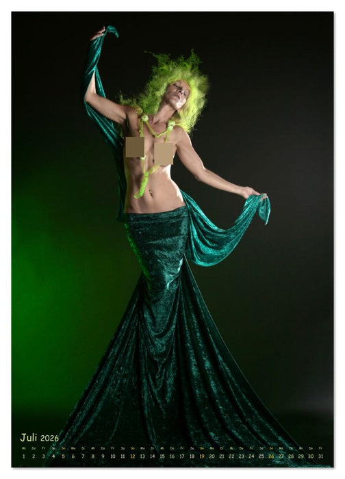 Farbenfrohe Aktfotografie (CALVENDO Premium Wandkalender 2026)