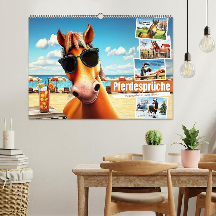 Pferdesprüche (CALVENDO Wandkalender 2026)