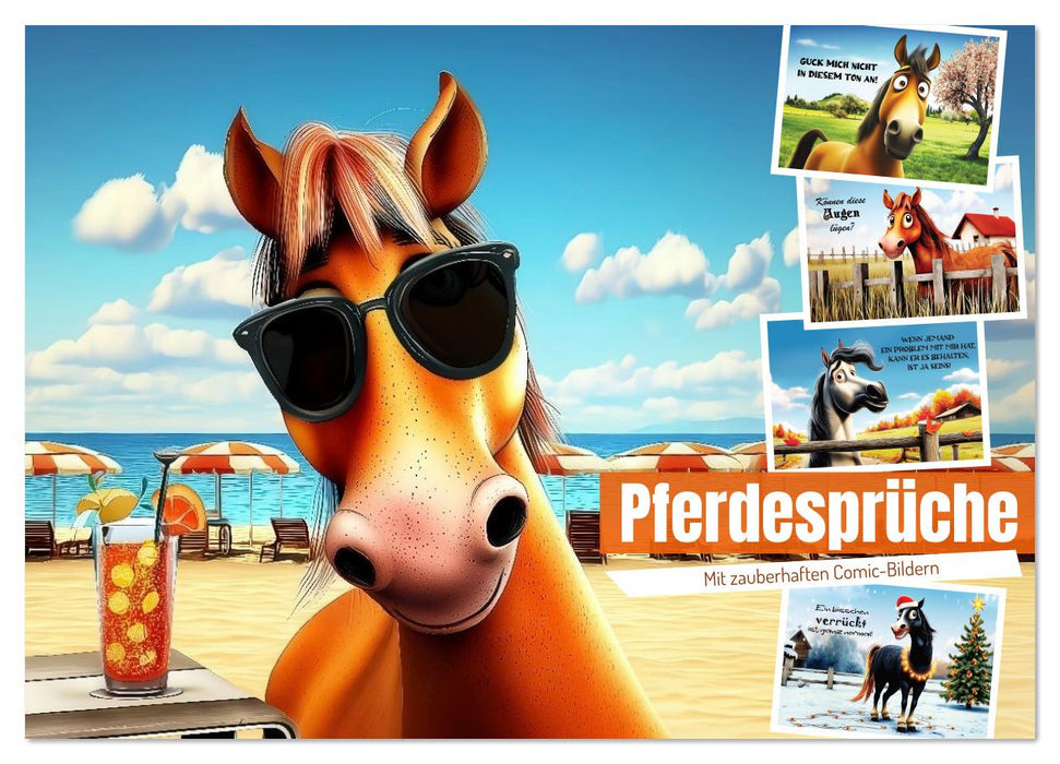 Pferdesprüche (CALVENDO Wandkalender 2026)