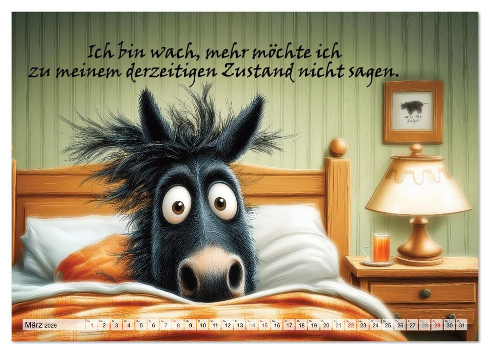 Pferdesprüche (CALVENDO Premium Wandkalender 2026)