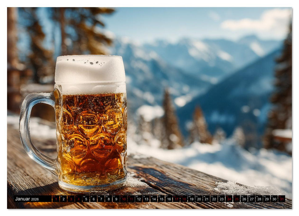 Bier im Blut - Maß für Maß durchs Männerjahr (CALVENDO Wandkalender 2026)