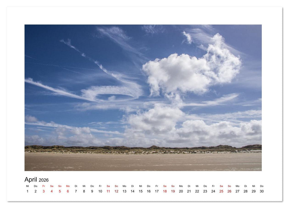 Juist Strandmomente (CALVENDO Wandkalender 2026)