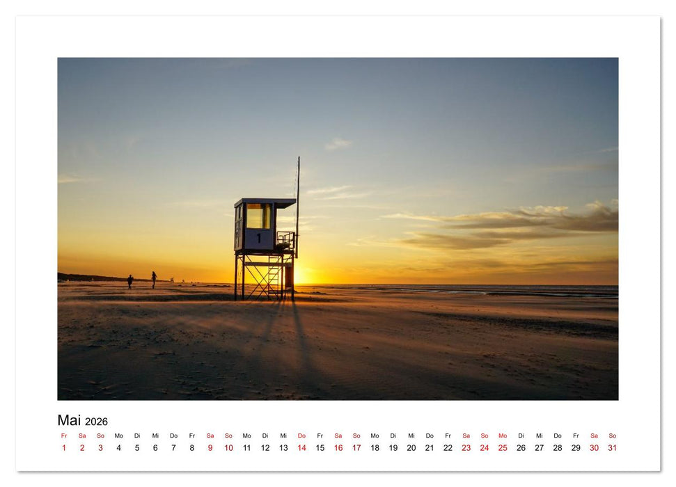 Juist Strandmomente (CALVENDO Wandkalender 2026)
