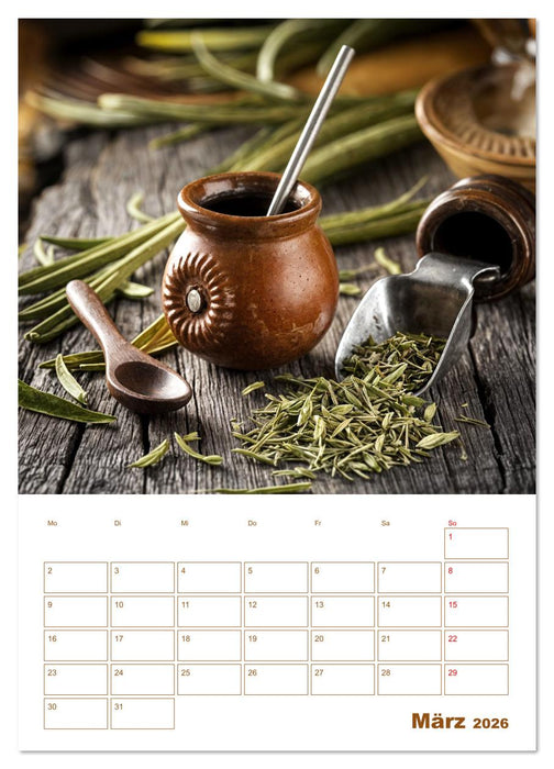 Tee-Reise - Entdeckungen aus aller Welt (CALVENDO Premium Wandkalender 2026)