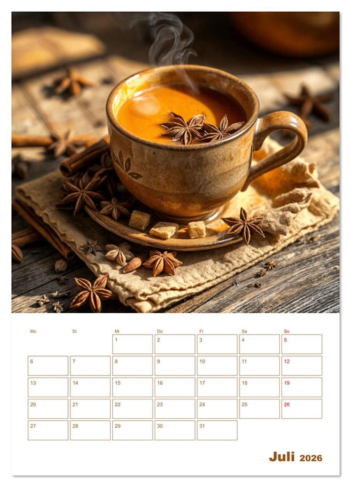 Tee-Reise - Entdeckungen aus aller Welt (CALVENDO Premium Wandkalender 2026)