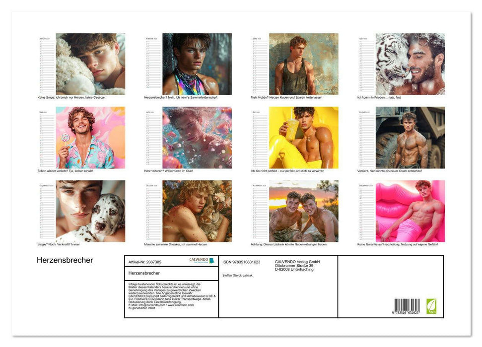 Herzensbrecher (CALVENDO Wandkalender 2026)