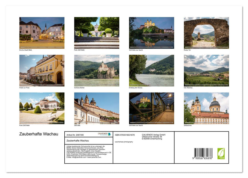 Zauberhafte Wachau (CALVENDO Premium Wandkalender 2026)