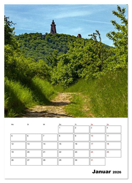 Kyffhäuser Denkmal - Terminplaner (CALVENDO Premium Wandkalender 2026)