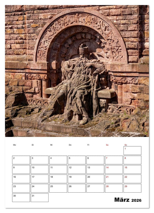 Kyffhäuser Denkmal - Terminplaner (CALVENDO Premium Wandkalender 2026)