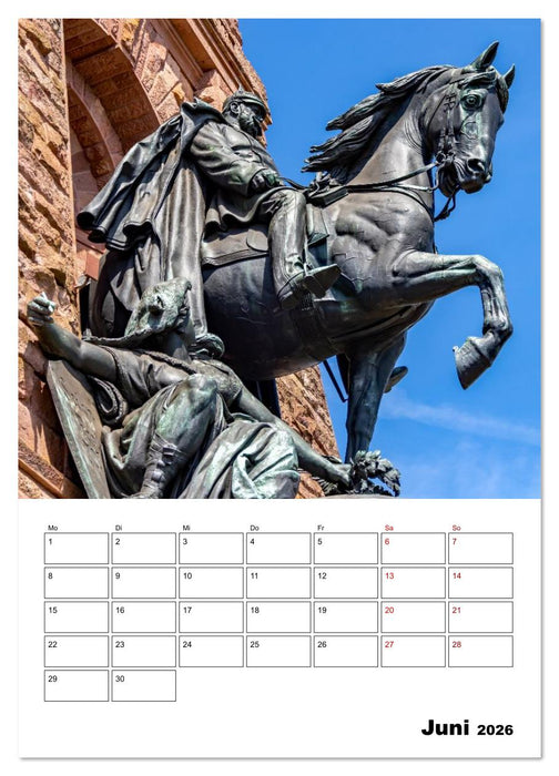 Kyffhäuser Denkmal - Terminplaner (CALVENDO Premium Wandkalender 2026)