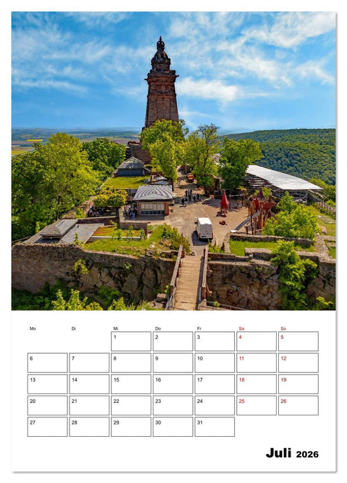 Kyffhäuser Denkmal - Terminplaner (CALVENDO Premium Wandkalender 2026)