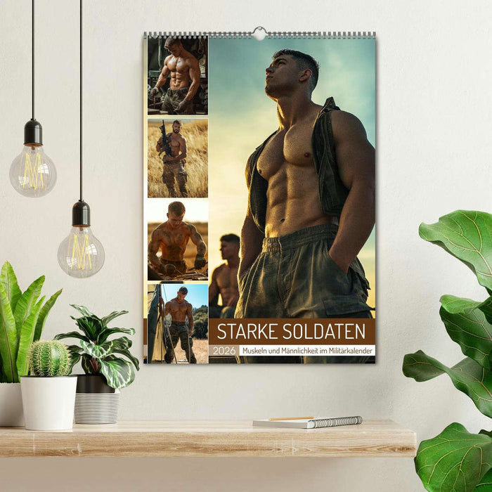 STARKE SOLDATEN - Muskeln und Männlichkeit im Militärkalender (CALVENDO Wandkalender 2026)