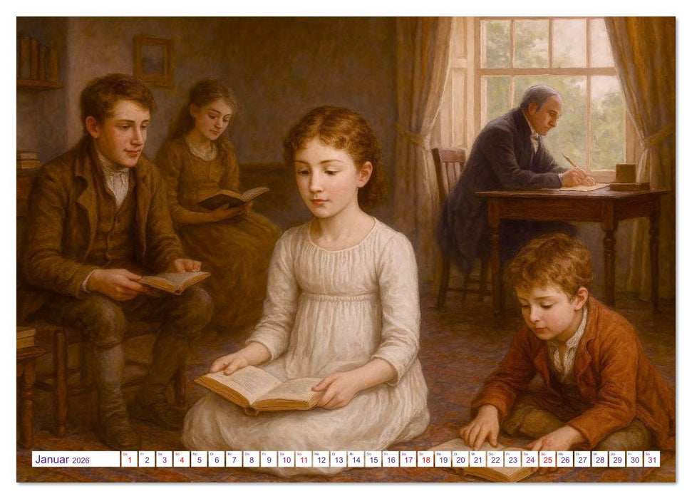 Jane Austen (CALVENDO Wandkalender 2026)