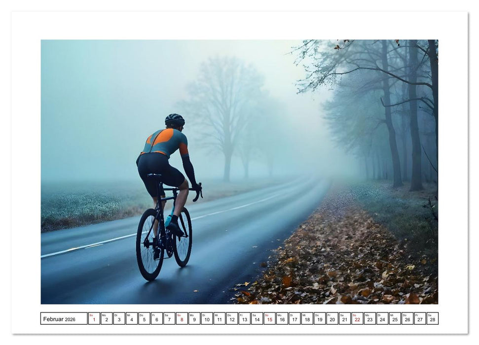 Kilometerkiller - Rennrad-Power im Jahresverlauf (CALVENDO Wandkalender 2026)