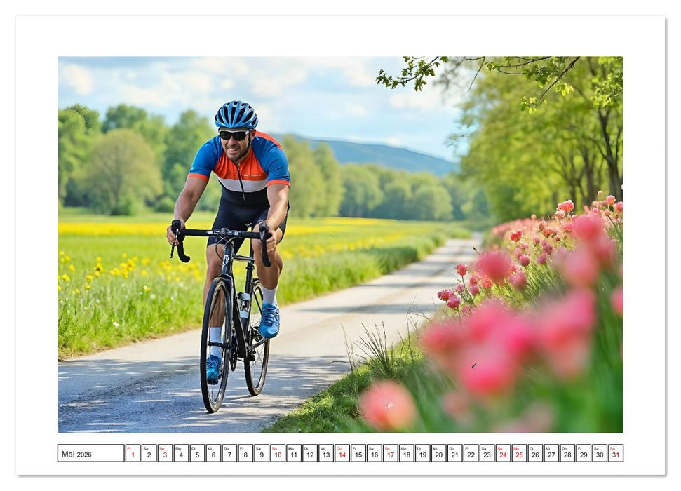 Kilometerkiller - Rennrad-Power im Jahresverlauf (CALVENDO Wandkalender 2026)