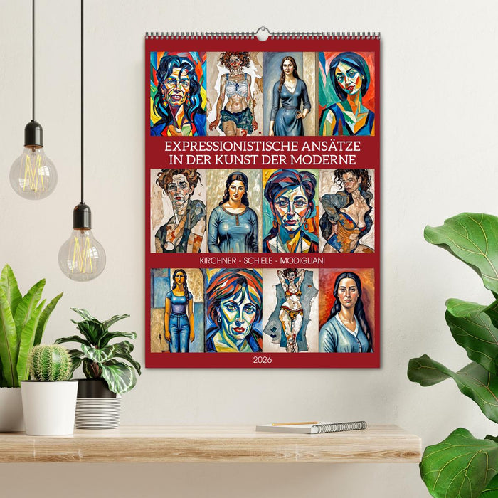 Expressionistische Ansätze in der Kunst der Moderne (CALVENDO Wandkalender 2026)
