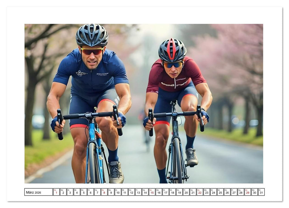 Kilometerkiller - Rennrad-Power im Jahresverlauf (CALVENDO Premium Wandkalender 2026)