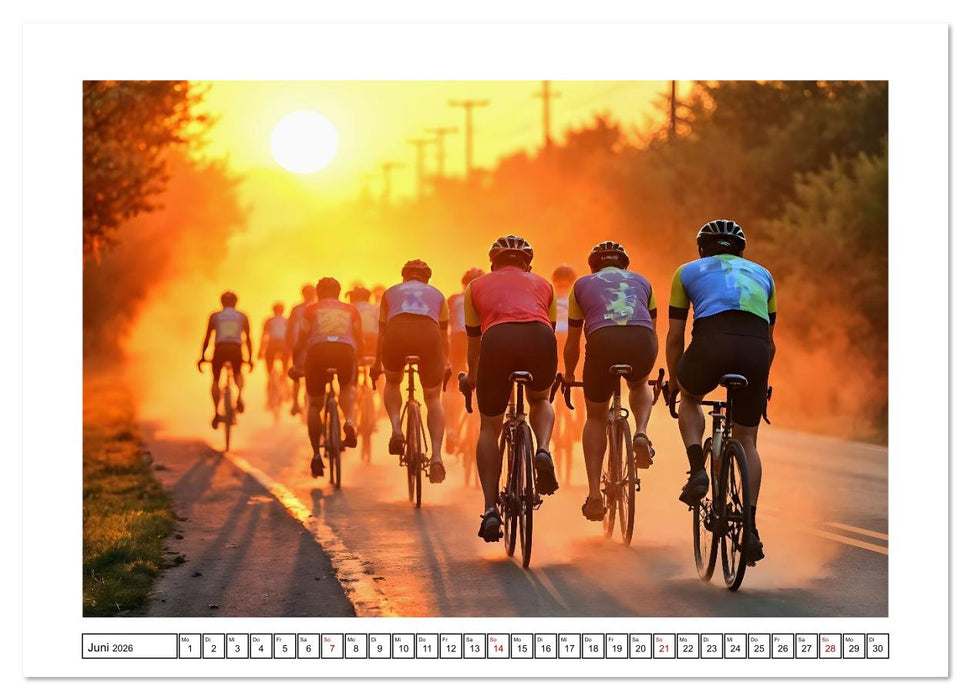Kilometerkiller - Rennrad-Power im Jahresverlauf (CALVENDO Premium Wandkalender 2026)