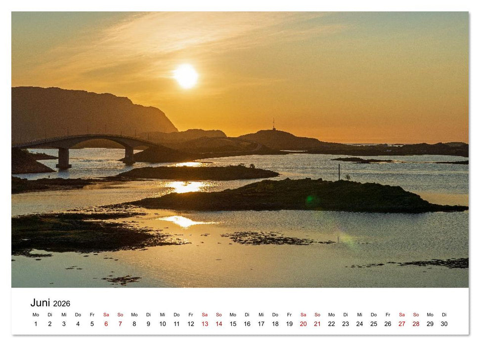 Inseln im Nordmeer - Lofoten-Andøya-Senja (CALVENDO Wandkalender 2026)